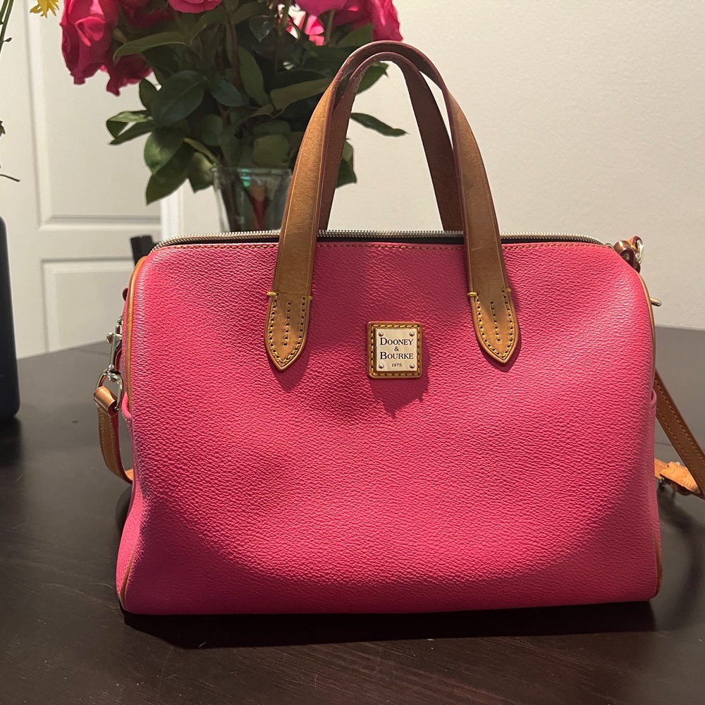 Hot pink Dooney & Burke purse